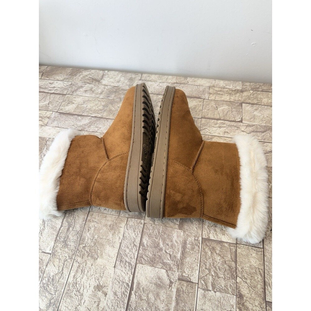 Sonoma Girls' Alainaa Faux fur Cozy Winter Boots AC2 Chestnut Sz 6 Girls / W 8 - Picture 5 of 9